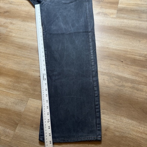 Vintage Diesel Cheyenne Jeans Men 32x30 Black Straight Leg Whiskered Faded Y2K - Picture 10 of 12